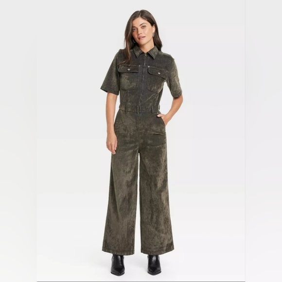 Universal Thread Olive Jumpsuit - Picture 1 of 3